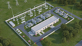 变电站防汛三维动画