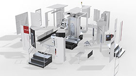 卧式加工中心三维动画